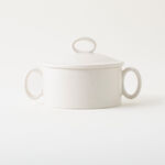 La Mesa stoneware oven to table mid pot with lid, beige 15.2*10.3*5.1 cm image number 0