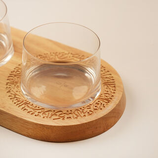 Dallaty Wooden Serving Platter Ramas Collection In Beige