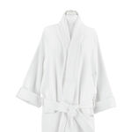 Bath Robe White Waffle Size: L / XL image number 4