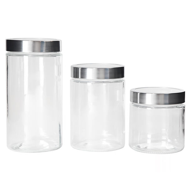 Alberto Container Set 3 Pieces Glass image number 1