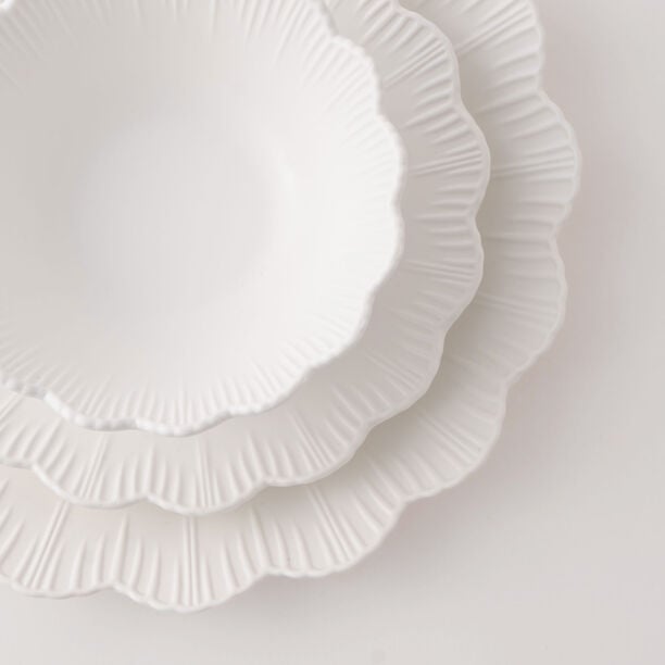 لا ميسا طقم عشاء فخار 18 قطعة بتصميم زهري، أبيض image number 2