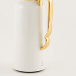 دلتي دلة ستانلس ستيل، أبيض مع ذهبي 1 لتر image number 3