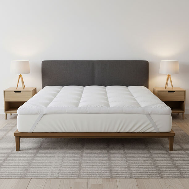 Boutique Blanche Silky Soft Hypoallergenic Mattress Topper With Softline Filling King 180*200*8Cm image number 3