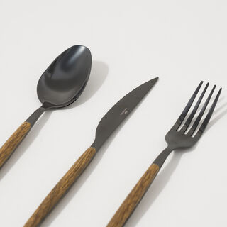 La Mesa 18 pcs cutlery set with abs handle, gold