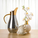 Dallaty steel vacuum flask chrome/gold 1L image number 3