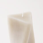 Homez candle spiral triangle shape 19.5cm, white image number 2