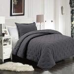 Cottage 3Pcs King Size Comforter Set, Dark Grey, 240*250Cm image number 0