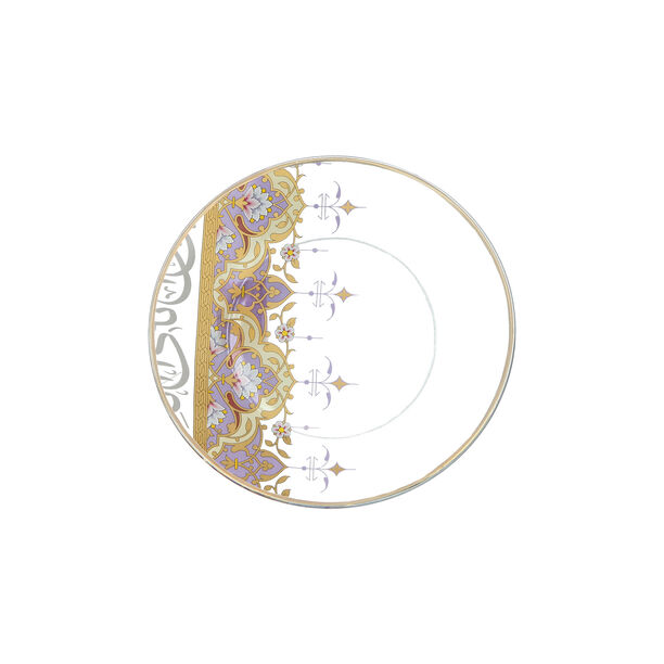La Mesa white bone porcelain/glass 4 pc side plate image number 2