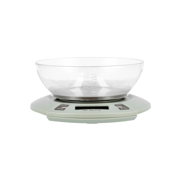 Digital Kitchen Scale with Bowl 5Kg White Color image number 1