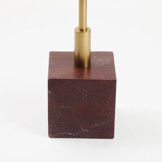 Homez Marble Side Table, Beige 31*53 Cm