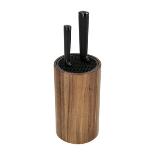 Alberto Acacia Wood Knife Block Holder 