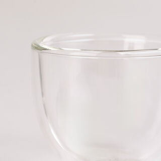 6 Piece Glass Double Wall Coffee Cup
