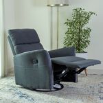 Parma manual recliner/rocking chair, dark grey image number 2