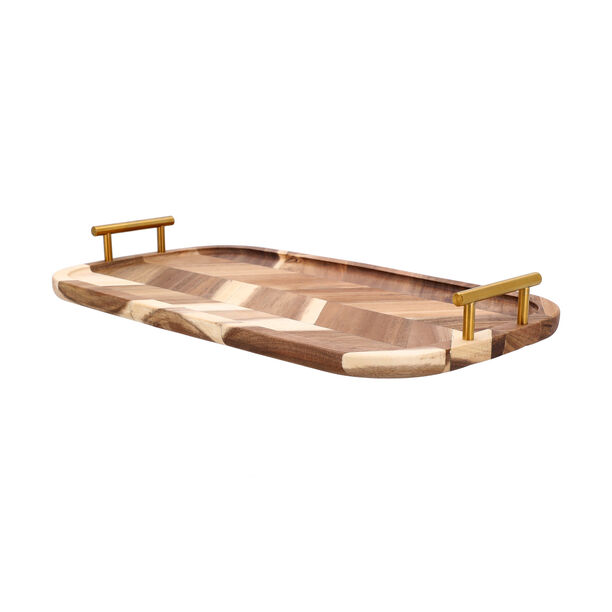 Acacia wood serving tray 45*25*5.4 cm image number 1