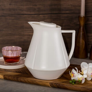 Plastic Vacuum Flask Vas 1L white