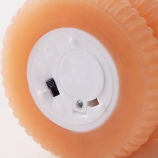 Homez candle piller embossed pattern 7*10.5cm soy wax, orange