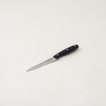 Alberto 6 piece stainless steel and black wood knife block set image number 5