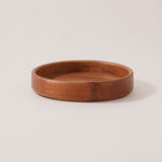 La Mesa wooden serving bowl large 20*20*4 cm image number 1