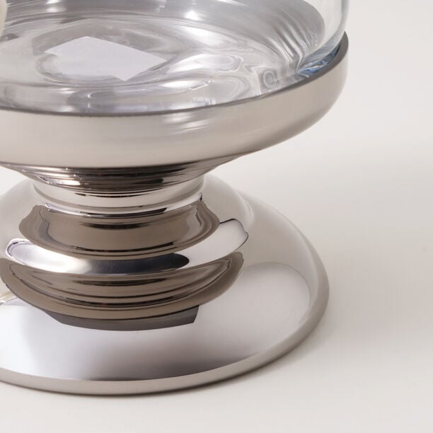 La Mesa glass beverage dispenser with silver base & lid 3.2L image number 5