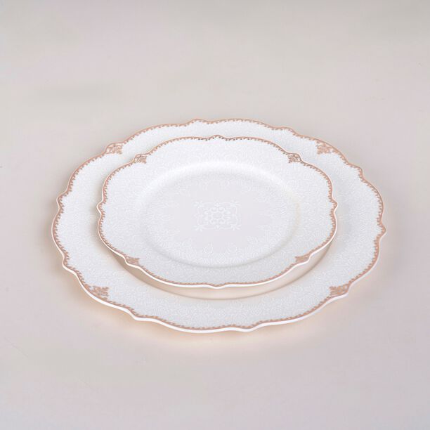 La Mesa white bone china dinner set 47 pcs image number 6