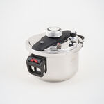 Alberto Stainless Steel Pressure Cooker 5L Folding Handles, Silver image number 2