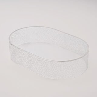 Luster Collection La Mesa Cake Stand Acrylic With Pattern, 30*34 cm