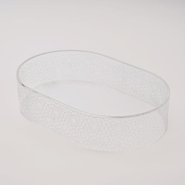 Luster Collection La Mesa Cake Stand Acrylic With Pattern, 30*34 cm image number 0