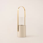 Oulfa collection silver metal & glass large lantern 15*53 cm image number 3