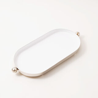 Dallaty steel serving tray, silver 35*15*3cm