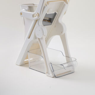 Alberto white stainless steel grater multifunction with 6 blades 39*13*14cm