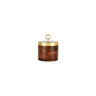 Sugar Bowl Wood And Metal