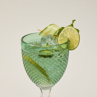 4 Pcs Glass Footed Tumbler