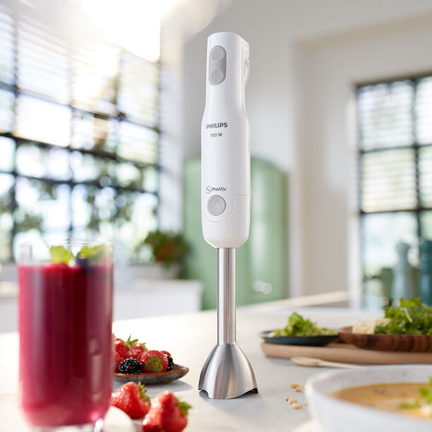 Philips, ProMix Hand Blender, 700W, Fast and Efficient Blending, White. image number 1