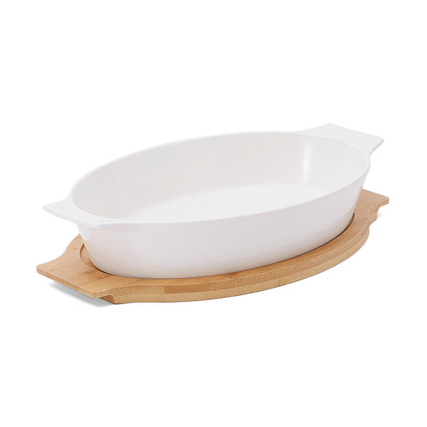 Oval Plate With Bamboo image number 1