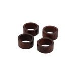 Arabesque 4 Pcs Wood Napkin Rings image number 1