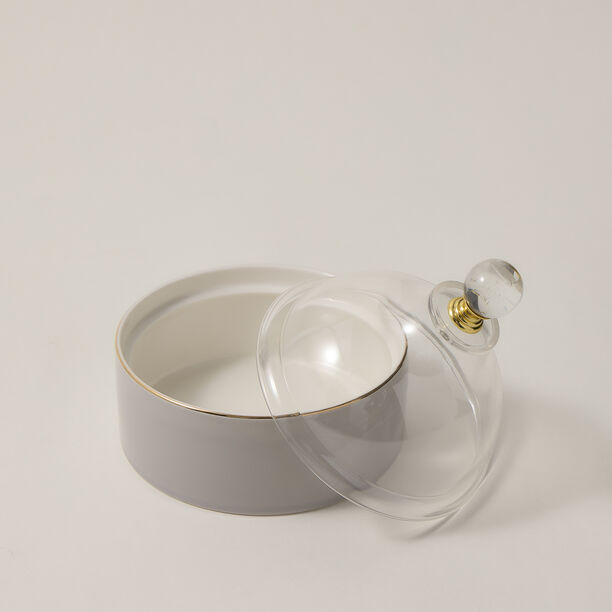 Dallaty porcelain date bowl 12.7cm, grey image number 1