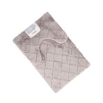 Cottage grey polyester bathmat 60*90 cm image number 1
