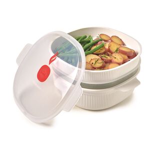 Snips dish steamer 4l, 26.5*13.5cm, white