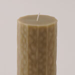 Homez Soya Wax Elegant Candle, Beige 7*15Cm image number 2