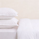 Boutique Blanche Pillow Cover Set 100% Cotton 200Tc Percale King White 90*50 Cm image number 1