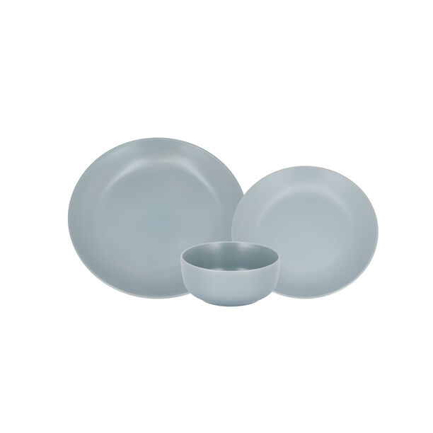 La Mesa grey stoneware 18 pc Dinner set image number 2
