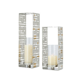 Kov Metal Candle Holder 13*10*40 Cm