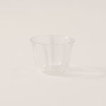 Dallaty 6pcs glass arabic coffee cups with white lines image number 2