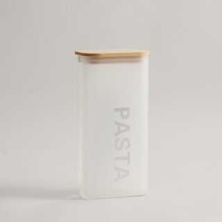 Alberto 4pcs borosilicate glass canister set with wood lid