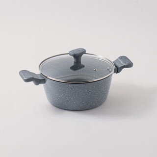 Alberto aluminum 7pcs cookware set, grey