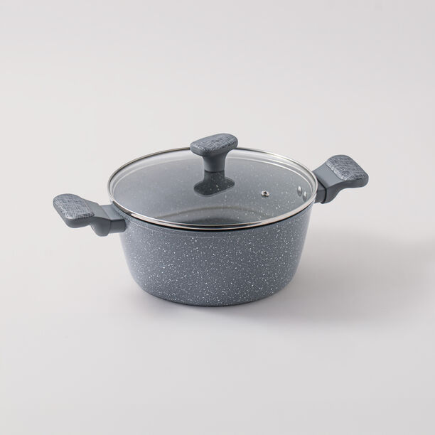 Alberto aluminum 7pcs cookware set, grey image number 2