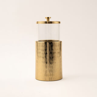 La Mesa gold metal container 11*11*12 cm
