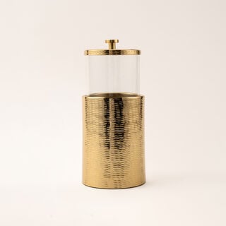La Mesa gold metal container 11*11*12 cm