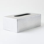 Homez aluminium tissue box, silver 22*12*8 cm image number 1