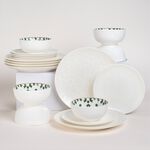La Mesa white porcelain 18 pc dinner set image number 6